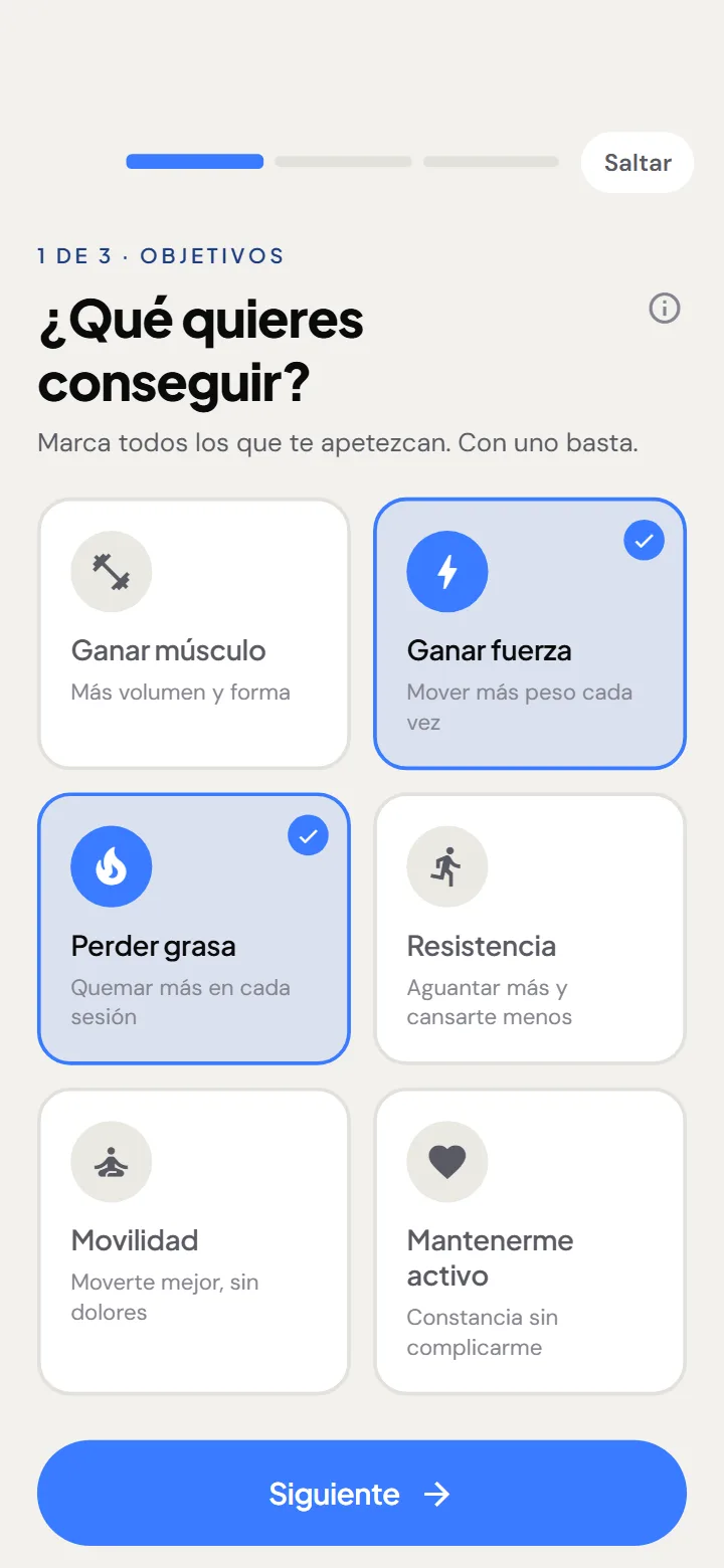 Primer día: tres preguntas, empezando por qué quieres conseguir